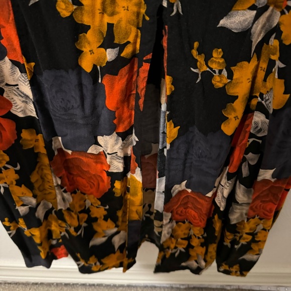 Volcom Take Me Home Black Floral Print Maxi Dress Lace Coastal Cowgirl-Small - Picture 7 of 11